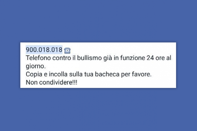 900018018, attenzione alla bufala del numero di telefono contro il bullismo
