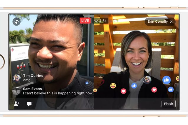 Facebook Live permette di trasmettere video in diretta con un amico
