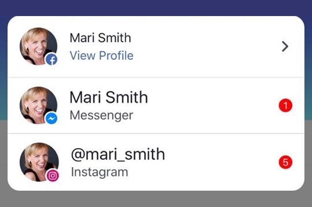 Sull’app di Facebook arriveranno anche le notifiche di Messenger e Instagram
