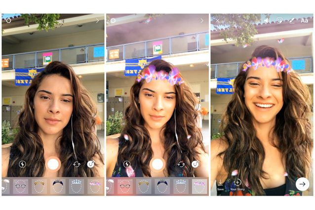 Instagram si aggiorna con i filtri facciali, i video "all'indietro" e gli adesivi con hashtag