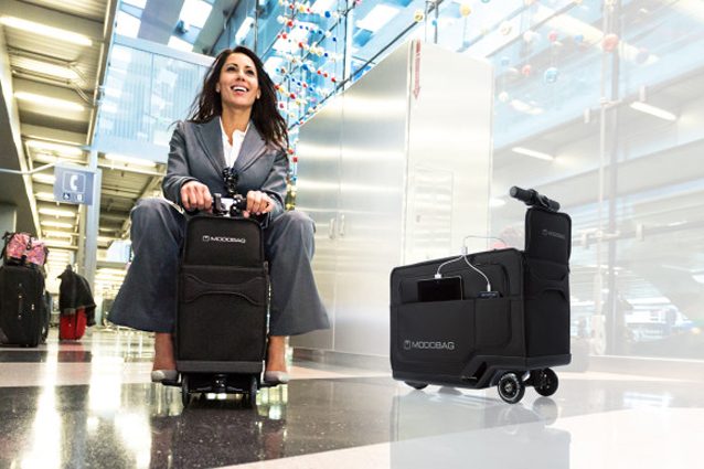 Modobag, la valigia-scooter per muoversi velocemente in aeroporto