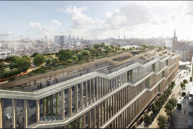 Building A, il nuovo quartier generale di Google a Londra con giardini sui tetti, palestre e piscine