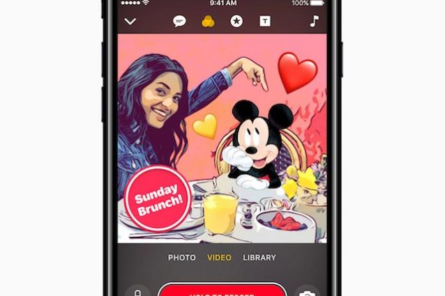 Clips, l'app di video editing di Apple si arricchisce con i personaggi Disney