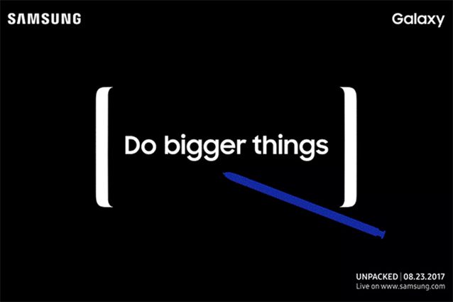 Samsung, svelata la data di presentazione del Galaxy Note 8