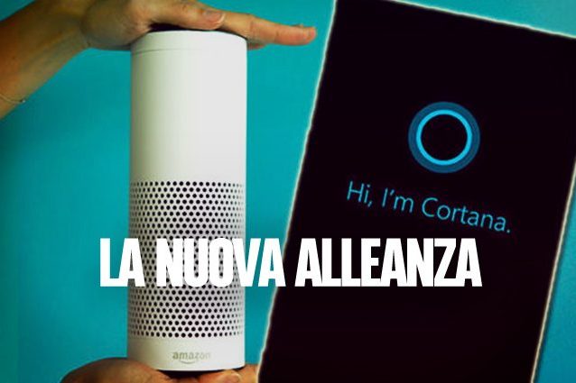 Amazon e Microsoft rendono compatibili gli assistenti vocali Alexa e Cortana
