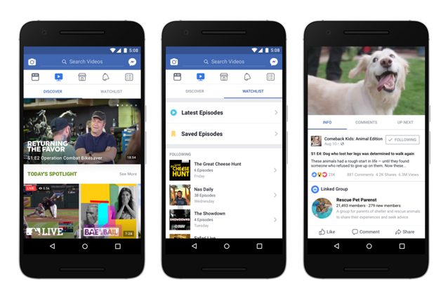 Facebook Watch, la nuova sezione per i video che sfida YouTube: ecco come funziona