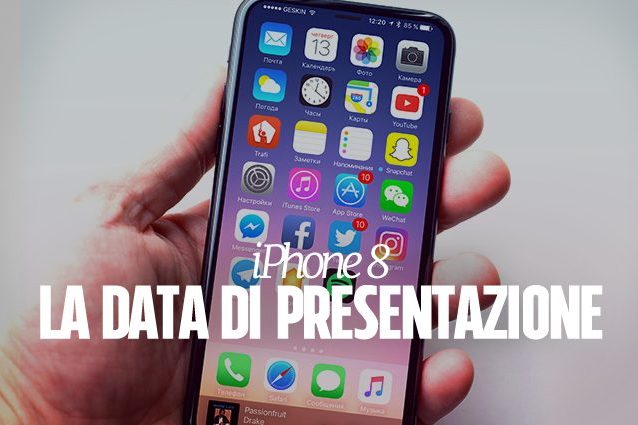 Apple, nuove indiscrezioni sulla data di presentazione dell'iPhone 8