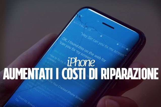 Apple aumenta i prezzi per le riparazioni degli schermi degli iPhone
