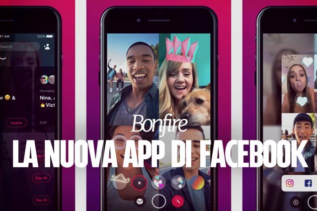 Bonfire, la nuova app di Facebook per le video chat di gruppo