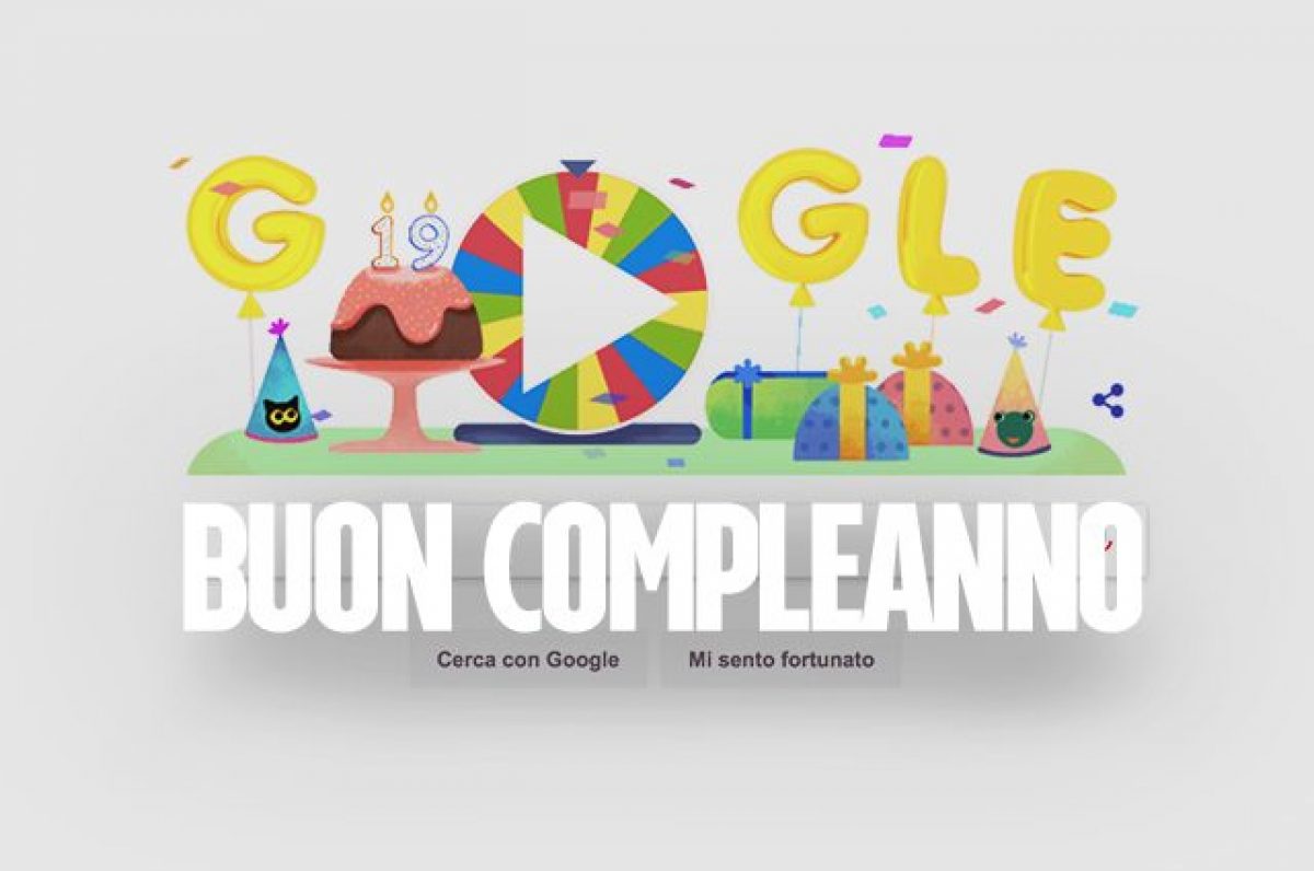 Ruota Della Fortuna Per Il Compleanno Di Google