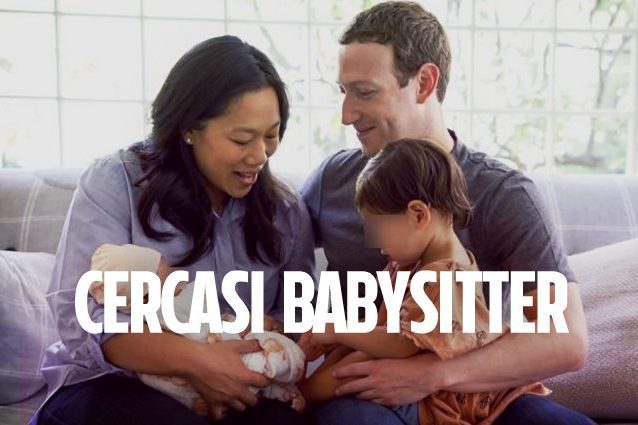 Mark Zuckerberg cerca una babysitter per i suoi figli: contratto da 130.000 dollari l'anno