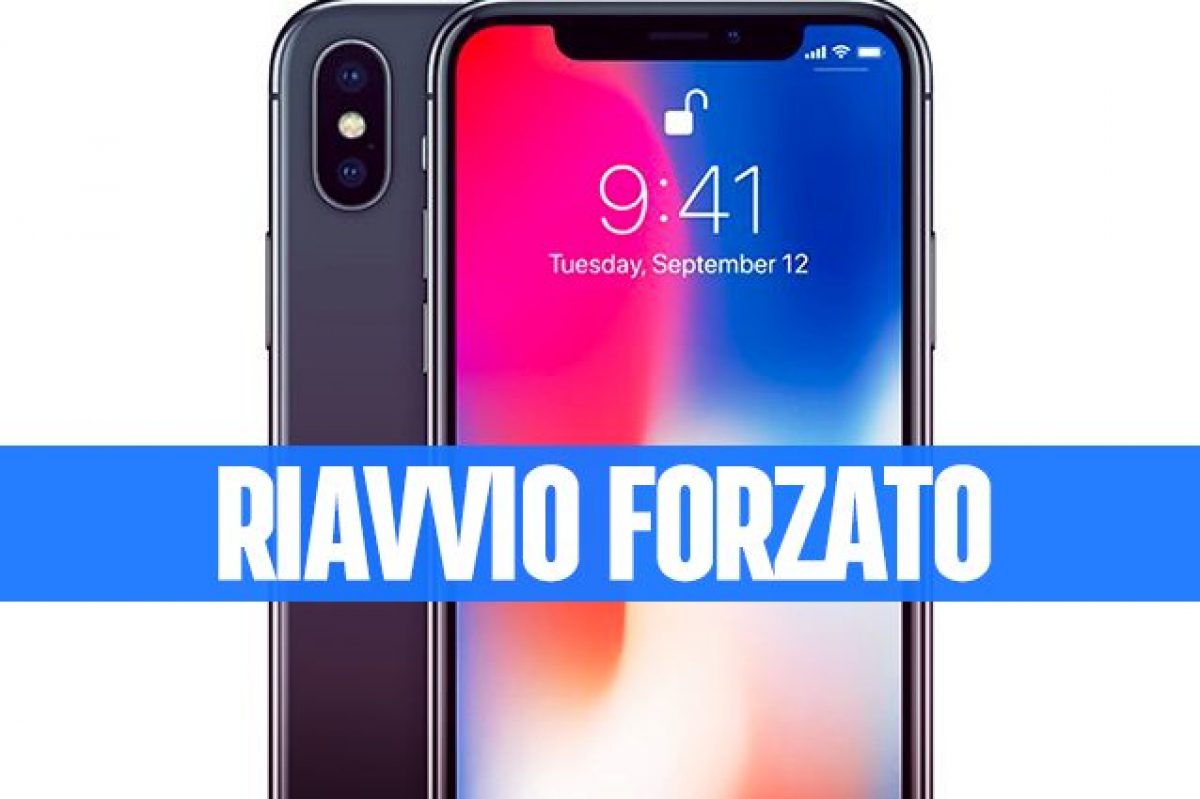 tasto di accensione iphone X bloccato