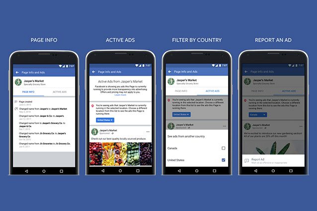 facebook informazioni inserzioni
