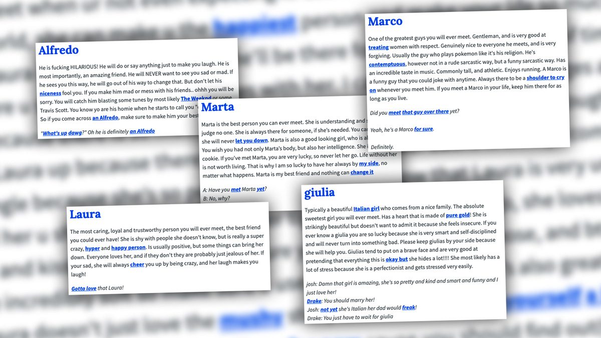 Cosa sono le spiegazioni dei nomi di Urban Dictionary diventate virali