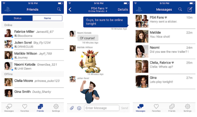 playstation messages
