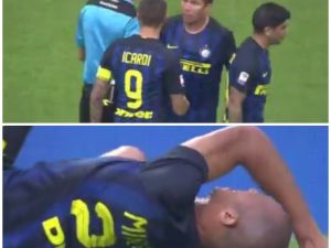 Fallo di Lichsteiner su Miranda, ammonito lo svizzero