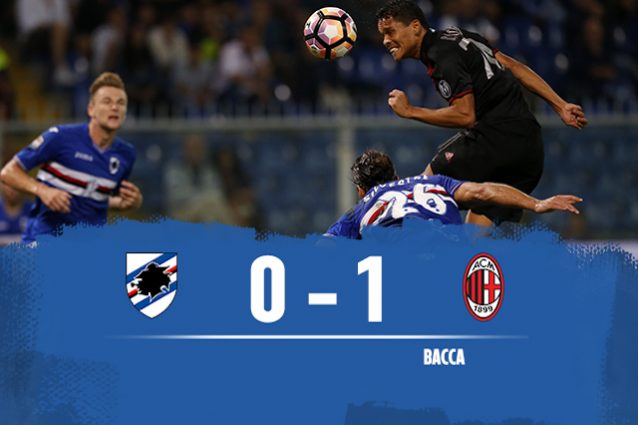 Sampdoria-Milan 0-1