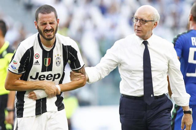 Infortunio al polso per Bonucci