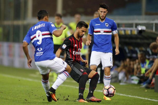 Fine primo tempo: Samp-Milan 0-0