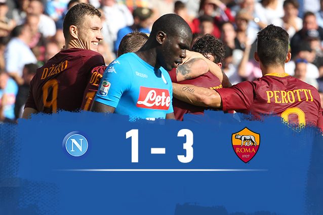 La Roma batte il Napoli 3-1