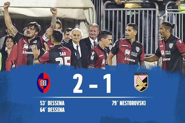 Cagliari-Palermo 2-1