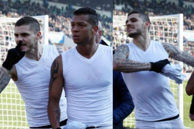 La reazione di Icardi e Guarin all'epoca dei fatti citati nel libro