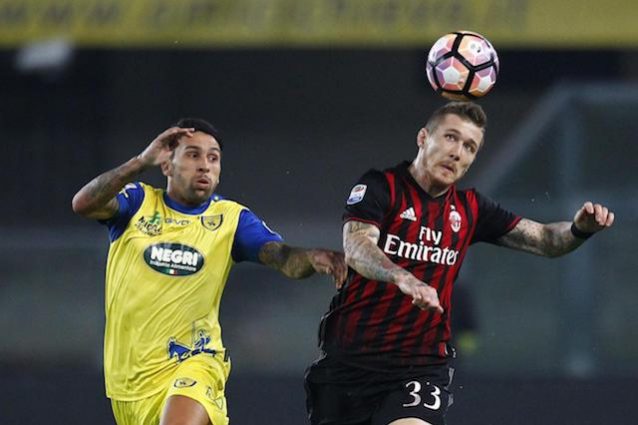 Fine primo tempo: Chievo-Milan 0-1