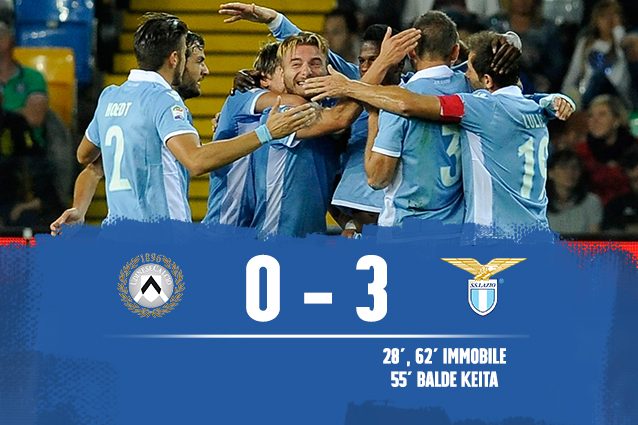 Udinese-Lazio 0-3