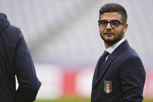 Foto LaPresse - Fabio Ferrari 28/03/2016 Monaco di Baviera ( Germania ) Spo Allenamento nazionale Italiana prima dell'incontro amichevole Germania vs Italia -Stadio Allianz Arena di Monaco di Baviera. Nella foto: Lorenzo Insigne Photo LaPresse - Fabio Ferrari 28/03/2016 Muchen ( Germany ) Spo Session training of Italy's team before theFriendly Match Germany vs Italy - Allianz Arena Stadium. In the pic: Lorenzo Insigne