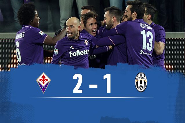 Fischio finale: Fiorentina batte Juventus 2-1