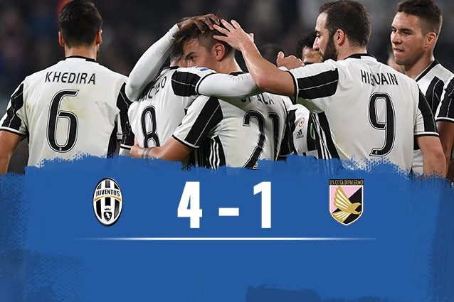 Juventus-Palermo 4-1