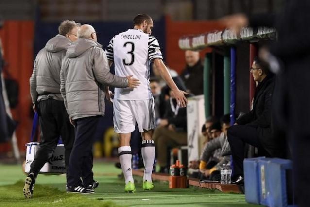 Infortunio per Chiellini, entra Rugani