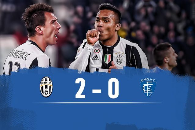 Juventus-Empoli 2-0, 30a vittoria di fila in casa per i bianconeri