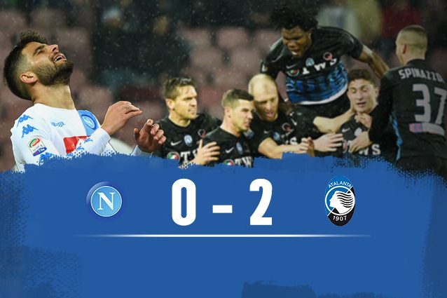 L'Atalanta vince 2-0 al San Paolo