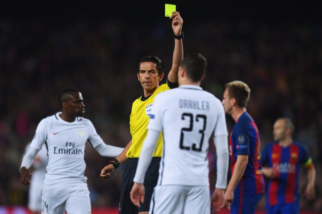 Aytekin rischia la sospensione dopo Barcellona-PSG