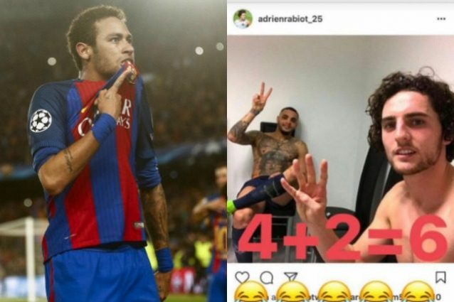 Neymar si vendica: 4+2=6, il tweet sfotto' rivolto a Rabiot e Kurzawa
