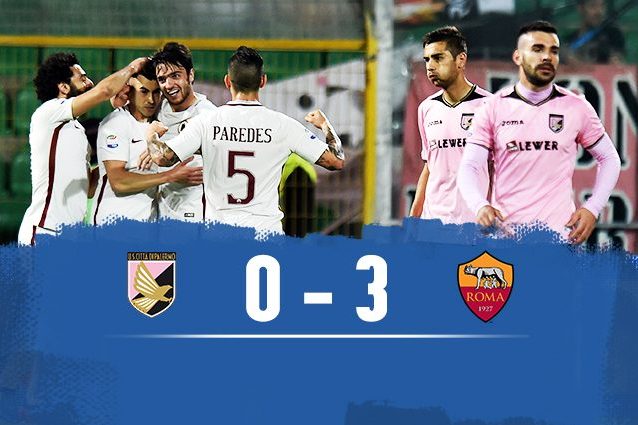 Roma batte Palermo 3-0