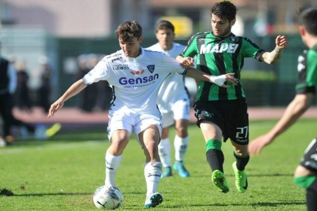 In foto l'attaccante della squadra Primavera del Sassuolo, Nicholas Pierini