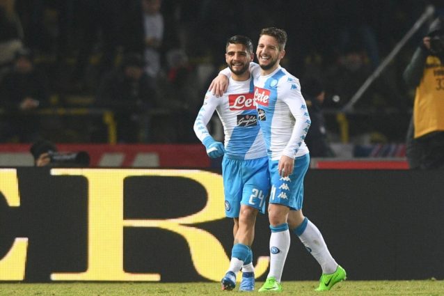 Sarri: "Insigne e Mertens simboli di questo Napoli"
