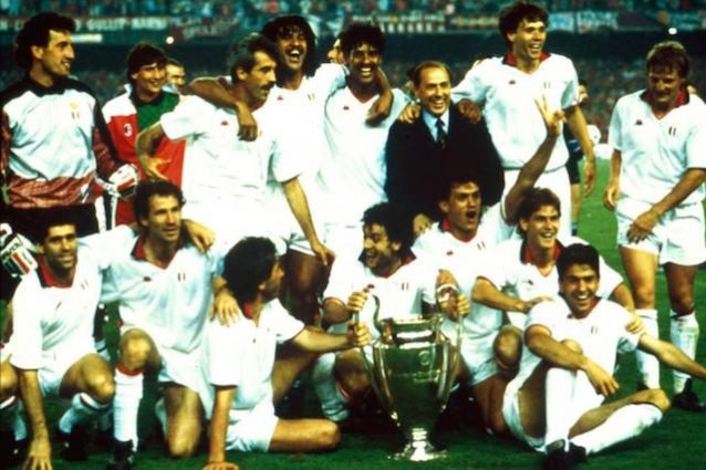Il Milan festeggia la Coppa dei Campioni 1988/1989