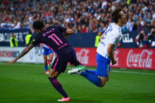 Barça da incubo: ko a Malaga, Neymar espulso e niente aggancio al Real