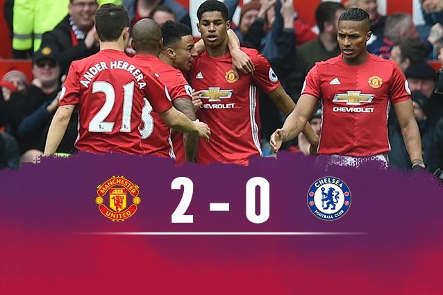 Lo United batte il Chelsea 2-0
