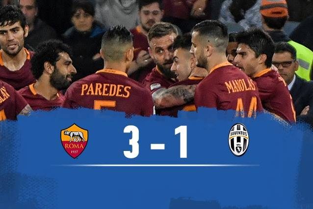 Core de Roma, difende il secondo posto. Juve ko, scudetto rinviato