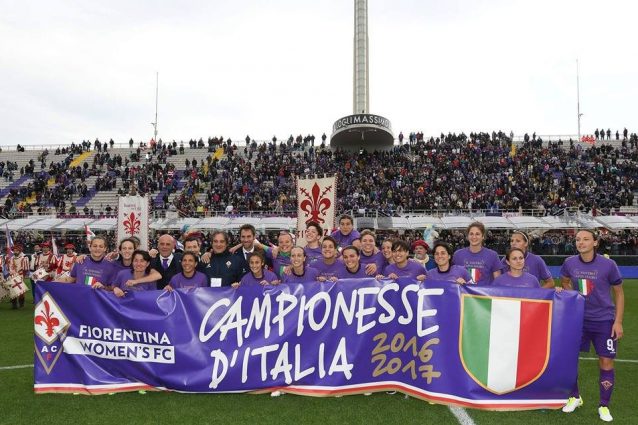 Calcio femminile, la Fiorentina è campione d'Italia 2016/2017