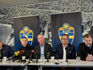 La conferenza stampa della Federazione – Fonte: Twitter Goteborg