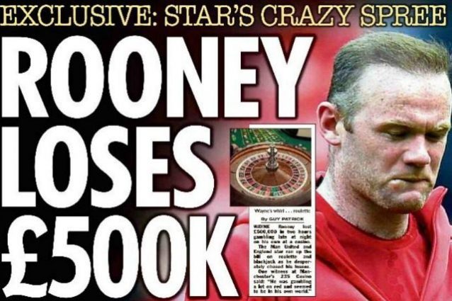 Rooney finisce in mutande al casinò