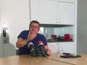 Mino Raiola. Fonte: Twitter Michele Marchetti