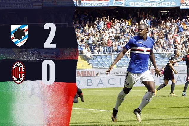 Sampdoria batte Milan 2-0