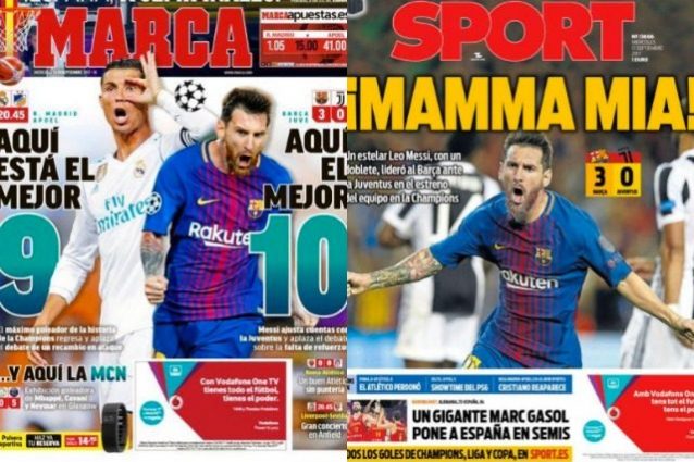 'Mamma mia, Messi'. 'Il miglior 9 e il miglior 10' sono in Spagna
