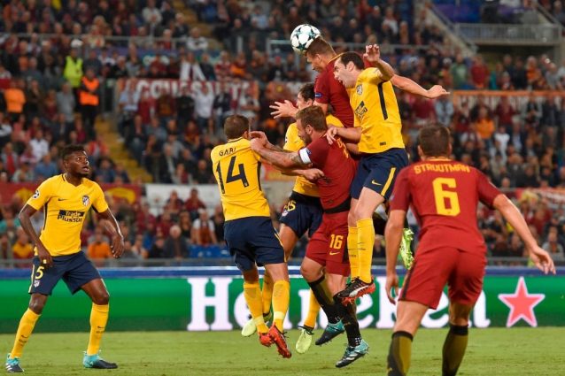 Roma-Atletico Madrid, Di Francesco salvato da Alisson. Male Dzeko, Saul che combini